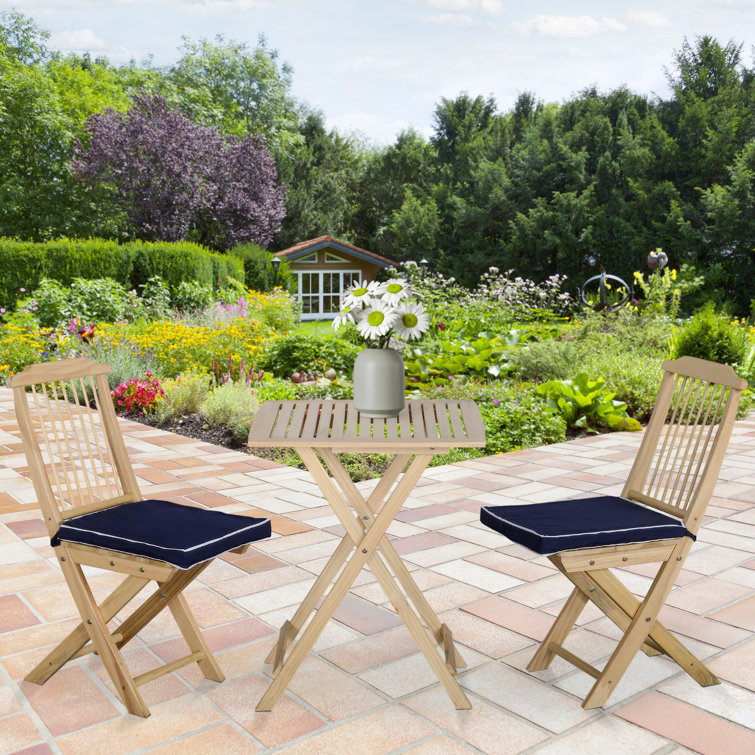 Berda Solid Wood Bar Set with Stools